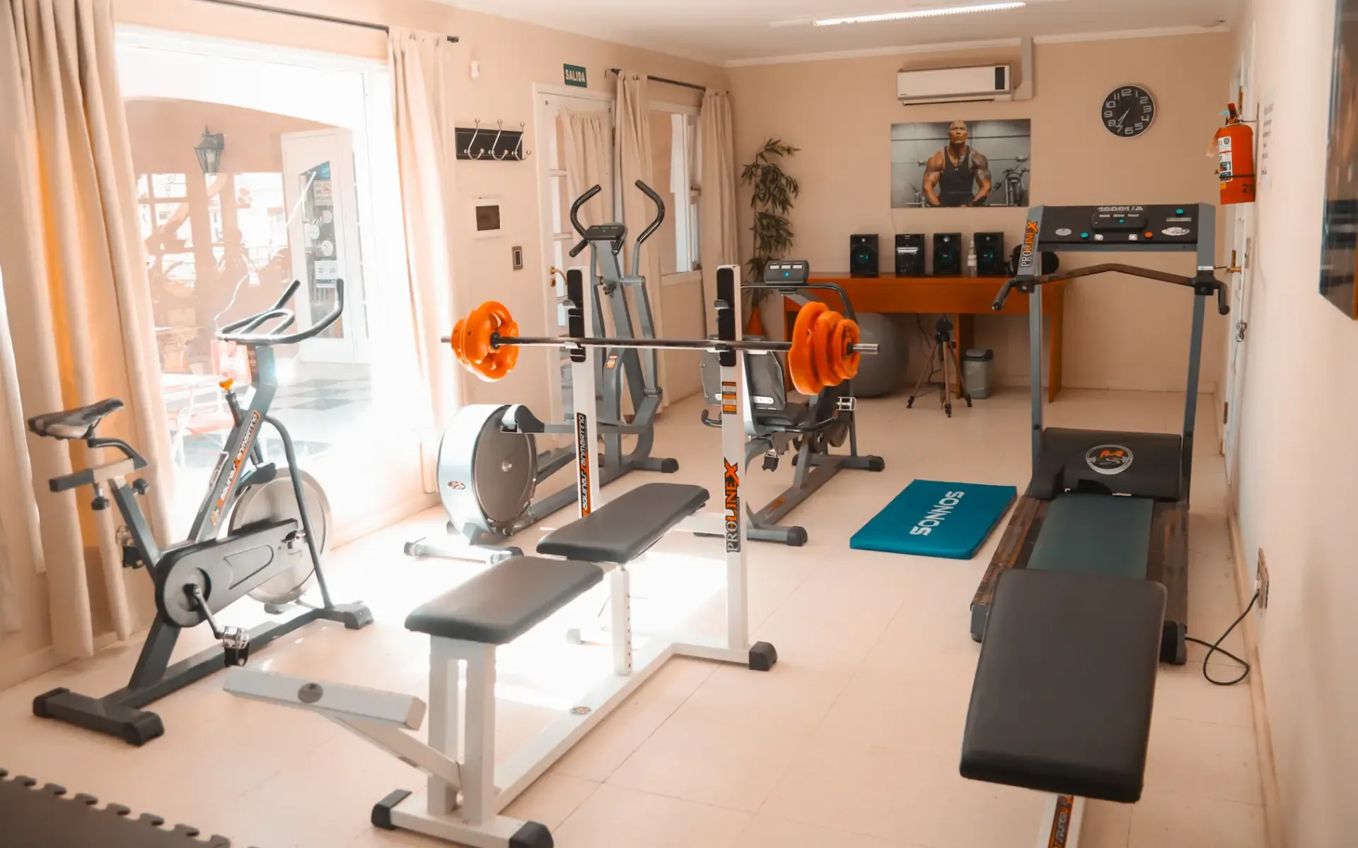 Garden house gym